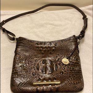 Dark Brown Brahmin Crossbody worn once